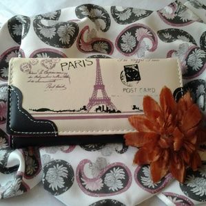 Eiffel Tower Purse/Wallet (Black)