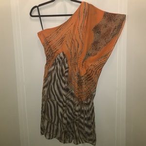 BISOU BISOU MICHELE BOHBOT ASYMMETRICAL DRESS SZ 8