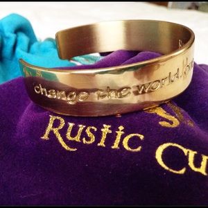 Rustic Cuff Change the world one act of kindness