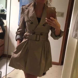 Miss Sixty Pleated Trench Coat