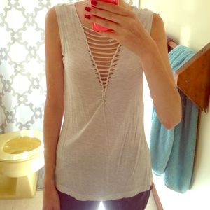 super soft Cut out tank top