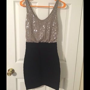 EXPRESS Sequin Body Con Dress