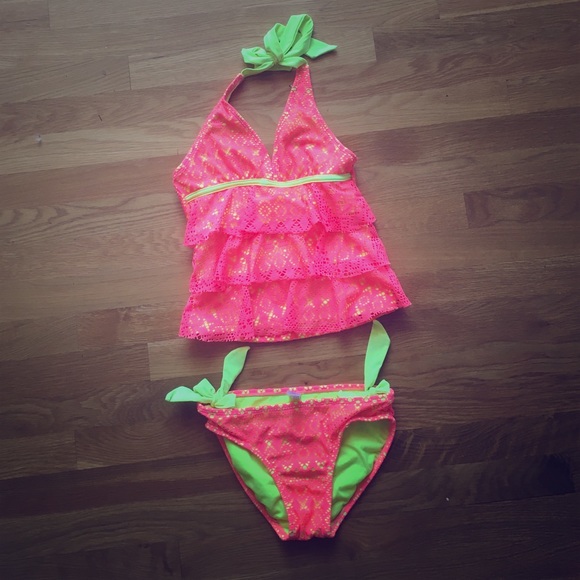 Lace tankini- top and bottom