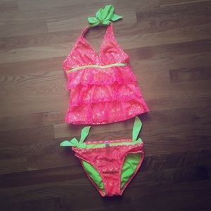 Lace tankini- top and bottom