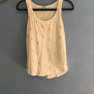 OLD NAVY RACER BACK TANK PINEAPPLE