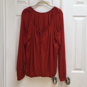 Gucci blouse in rust color