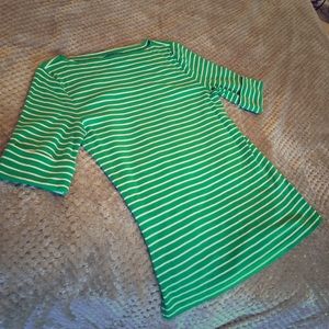 Striped Ralph Lauren top with cuffed sleeves