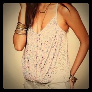 NWT Free People Oatmeal Combo low back tank