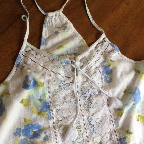 Abercrombie & Fitch Cotton Lace Tank