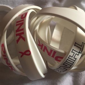 Breast cancer awareness bracelets