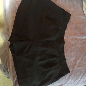 Plolyester high waisted shorts