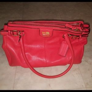 Used Leather Coach Shoulder Bag