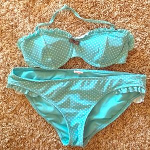 Xhilaration polka dot swimsuit