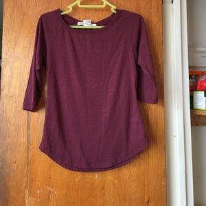 Burgundy shirt