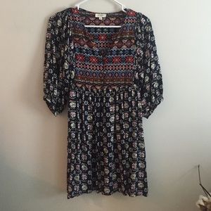 Boho mini dress