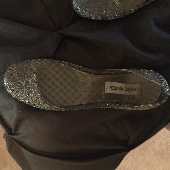 Steve Madden clear jellies