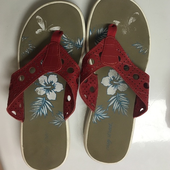 Red sandals