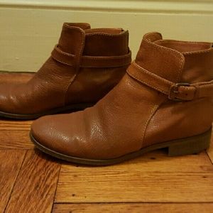 J.crew size 8 leather booties