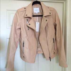 NWT Piperlime  vegan leather jacket size S