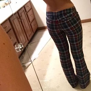 A&F Plaid Flare Pants