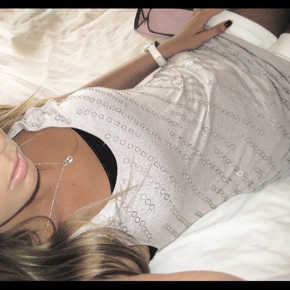 Gray detailed tank top