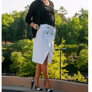 Zara White Skirt sz M