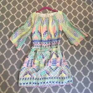 Pastel colored shoshanna shift dress