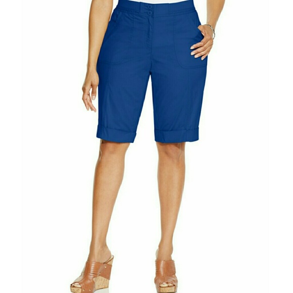 JM Collection Plus Size Skimmer Shorts - Picture 1 of 1