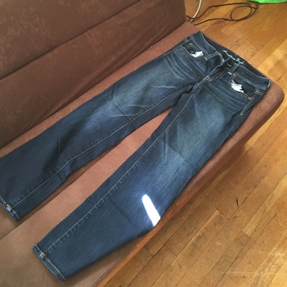 Dark blue jeans