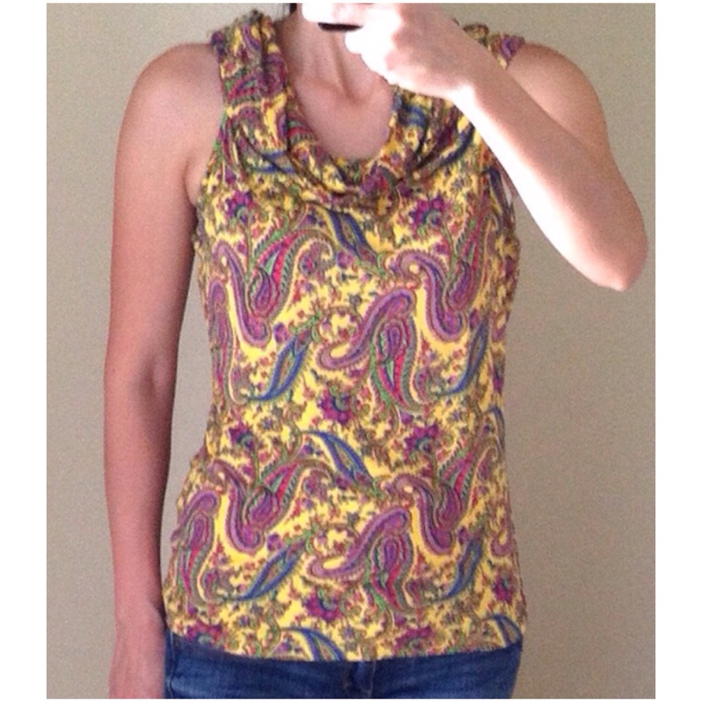 Ralph Lauren Paisley Top, Size PM