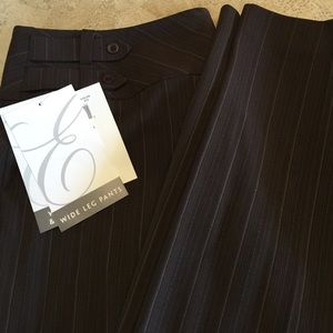 Brown dress pants. Pinstriped. NWT