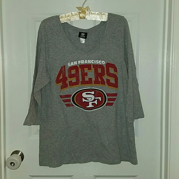 SF 49ers 3/4 length sleeve top