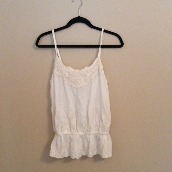 White lace tank!