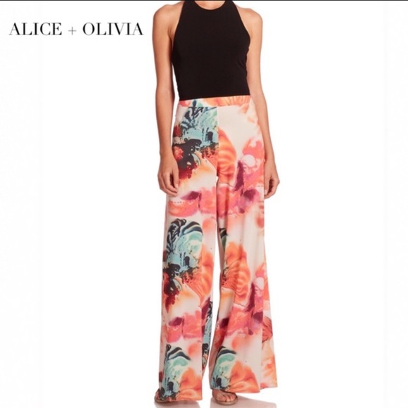 Alice + Olivia Pants - 🎀HP💐Alice + Olivia Floral Palazzo Pants