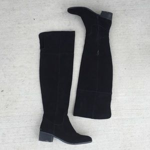 Black suede Steve Madden boots