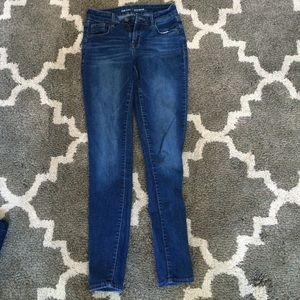 Old Navy mid-rise Rockstar jeans
