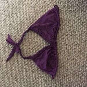 Purple bathing suit top