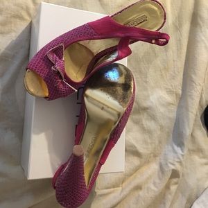 Arden B Magenta sling back platform shoe 9.5