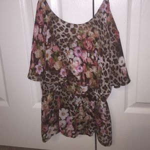 Cheetah flower tank