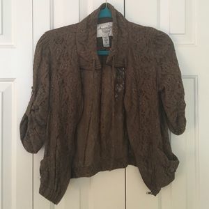 Brown Lace Jacket