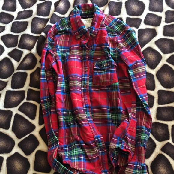 Abercrombie & Fitch Red Flannel - Picture 2 of 3