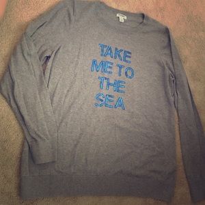 ⚓️Old Navy 'Take Me To The Sea' sequin/Gray Top⚓️