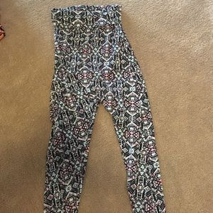 Patterned harem pants