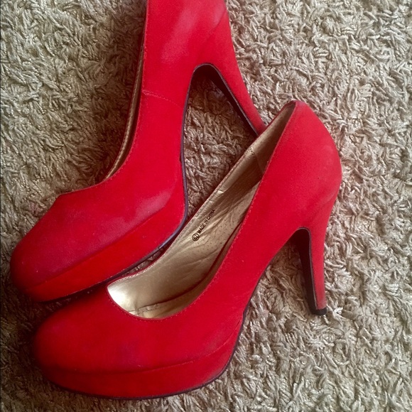 Red short heels