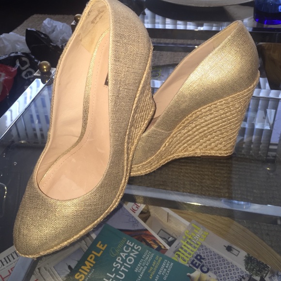 One week sale!! Schutz Linen wedge Espadrilles