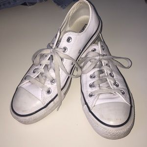 White leather Converse!