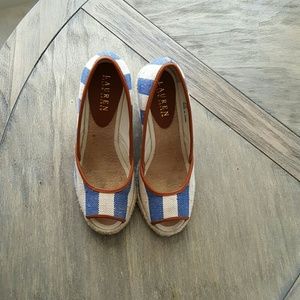 Ralph Lauren wedge pumps