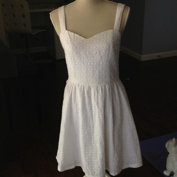 White crochet-ish dress