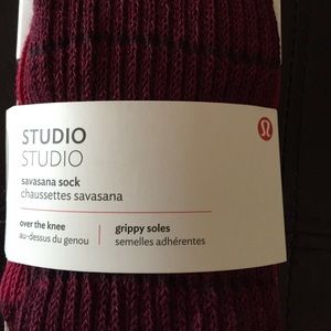 Lululemon over the knee savasana sock