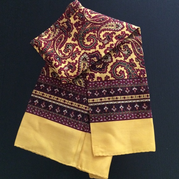 Vintage hand painted scarf